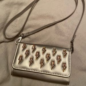 Silver crossbody purse/wallet
